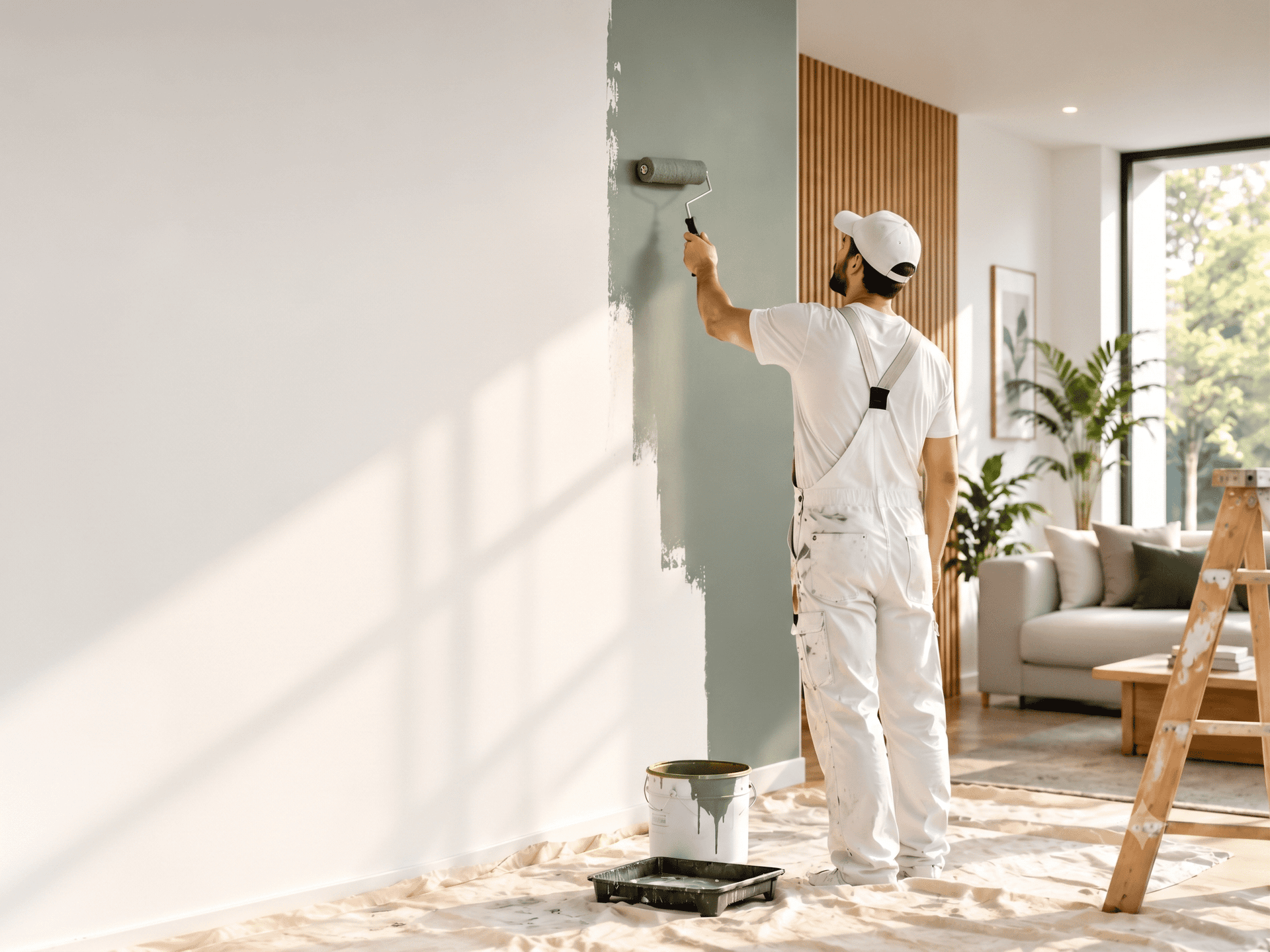Gupta Enterprises professional painting in modern interior